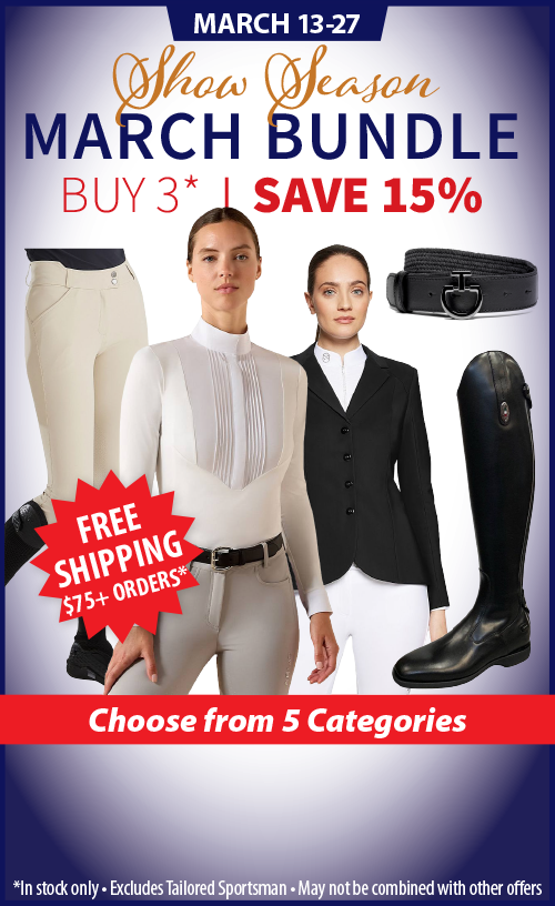 Show Apparel Sale for Equestrian Competition Shows at Marys Tack Shop